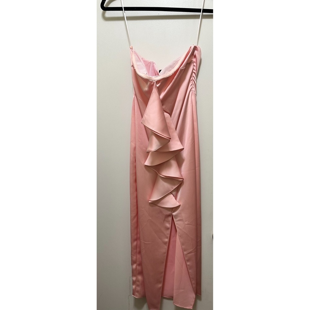NWT Ramy Brook Venice Strapless Midi Dress in Candy Pink Size 6 Retail $595 - Picture 5 of 7